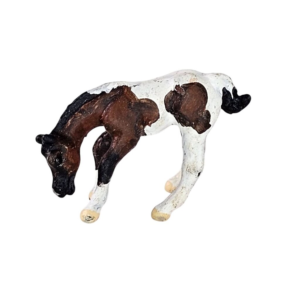 Custom Breyer Horse Mini Whinnies Grazing Foal Bay Pinto OOAK Signed SS